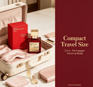 Women Eau de Parfum Spray 2.3oz Elegant Red Glass Fragrance Rich Floral Warm Scent Luxury Red Gift Box for Daily Dating Wedding Holiday Gifting