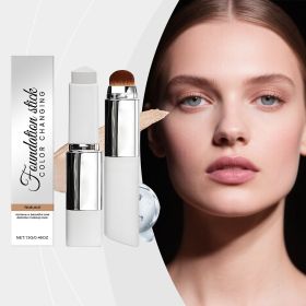 2-in-1 Color Changing Foundation Stick with Built-in Makeup Brush (Style: Natural Color Two-in-One Color-Changing Foundation Stick)